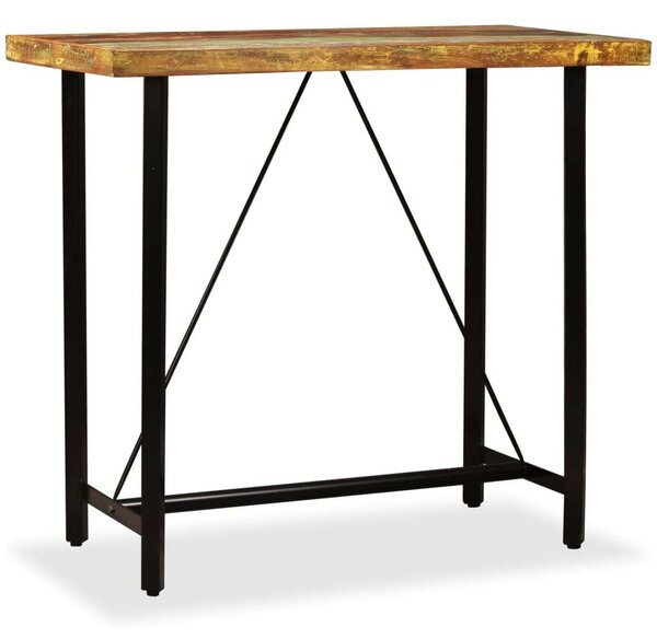 VidaXL Bárasztal - Újrahasznosított Fa - 120x60x107 cm