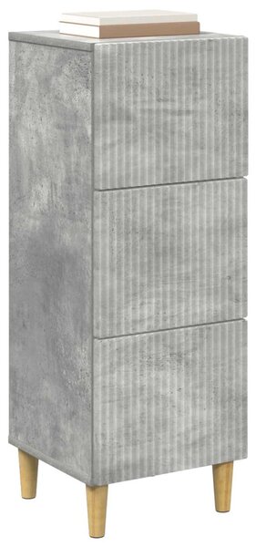 Fiókos szekrény Betonszürke 33 x 34,5 x 90 cm Szerelt Fa