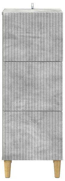 Fiókos szekrény Betonszürke 33 x 34,5 x 90 cm Szerelt Fa