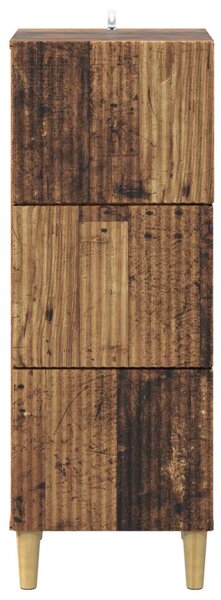 Fiókos szekrény Antik Fa 33 x 34,5 x 90 cm Szerelt Fa