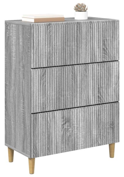 Fiókos szekrény Szürke Sonoma 66 x 34,5 x 90 cm Szerelt Fa