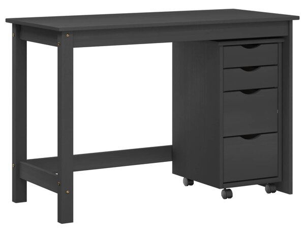 Íróasztal és gurulós szekrény szett MOSS 2 pcs Szürke