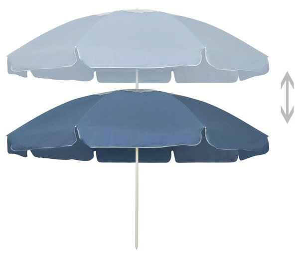Kék strandnapernyő 240 cm