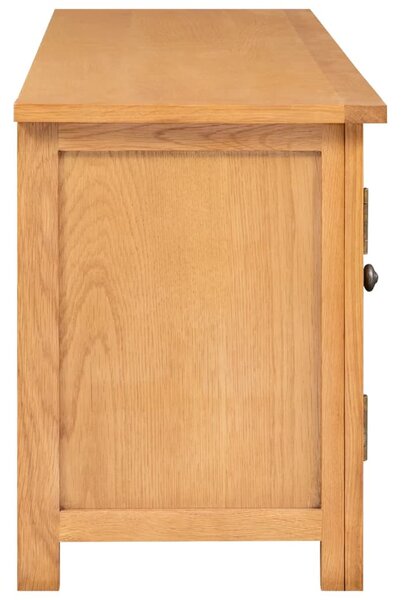 Tömör tölgyfa TV szekrény 110x35x44 cm