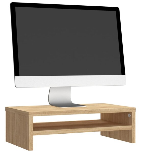 Sonoma tölgy színű szerelt fa monitorállvány 42 x 24 x 13 cm