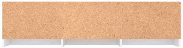 Fehér szerelt fa TV-szekrény 140 x 40 x 35,5 cm