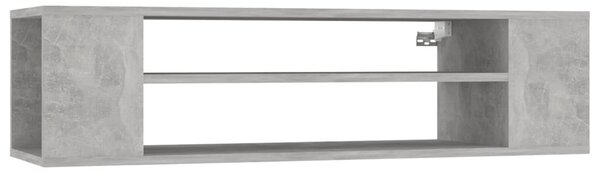 Betonszürke szerelt fa függő TV-szekrény 100 x 30 x 26,5 cm
