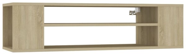Sonoma tölgy színű szerelt fa függő TV-szekrény 100x30x26,5 cm