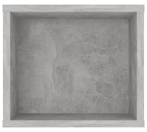 Betonszürke szerelt fa függő TV-szekrény 100 x 30 x 26,5 cm