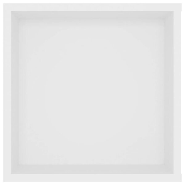 Fehér szerelt fa falra szerelhető TV-szekrény 102 x 35 x 35 cm