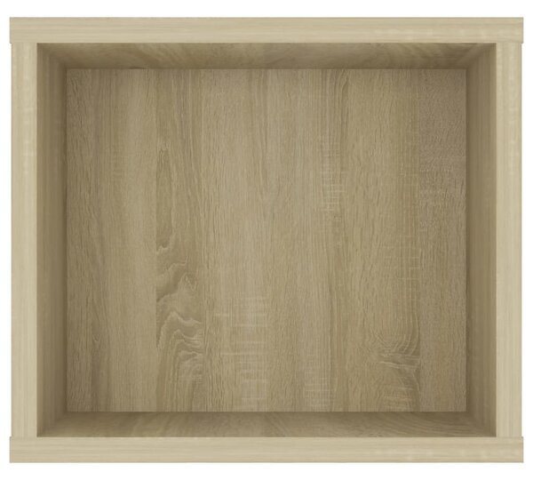 Sonoma tölgy színű szerelt fa függő TV-szekrény 100x30x26,5 cm