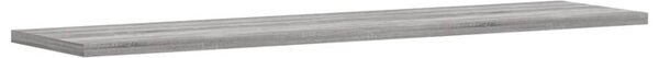 4 db szürke sonoma színű szerelt fa fali polc 80 x 20 x 1,5 cm