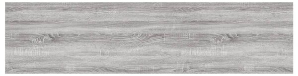 4 db szürke sonoma színű szerelt fa fali polc 80 x 20 x 1,5 cm
