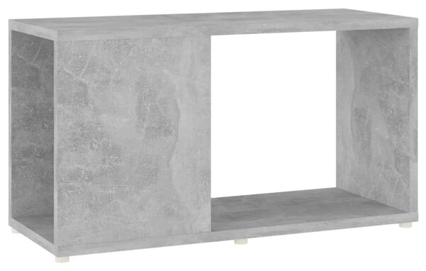 Betonszürke szerelt fa TV-szekrény 60 x 24 x 32 cm