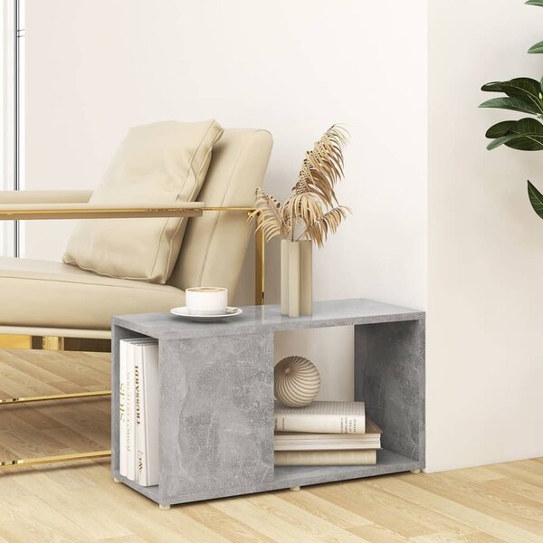 Betonszürke szerelt fa TV-szekrény 60 x 24 x 32 cm