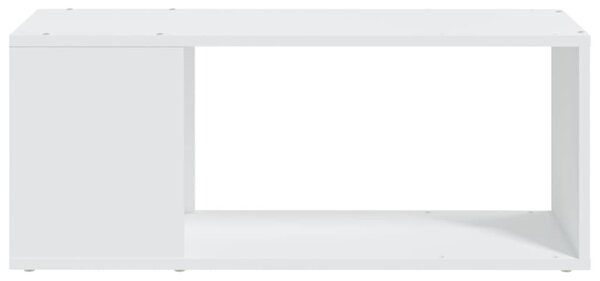 Fehér szerelt fa TV-szekrény 80 x 24 x 32 cm