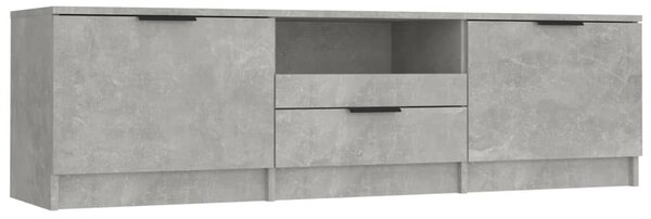 Betonszürke szerelt fa TV-szekrény 140x35x40 cm