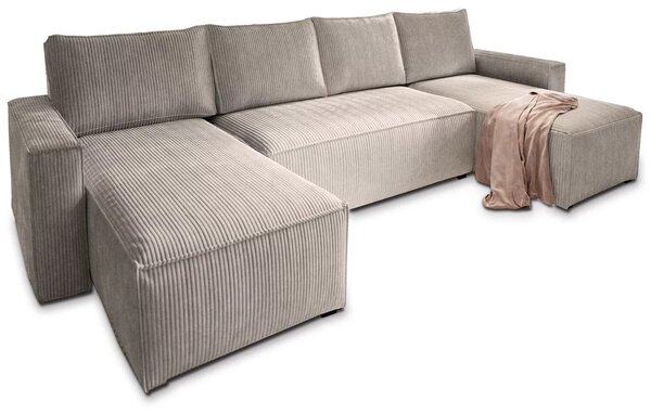 U alakú ülőgarnitúra SMART COSARO 295x140 cm, bézs