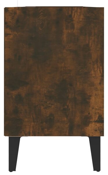 Füstös tölgy színű TV-szekrény fémlábakkal 103,5 x 30 x 50 cm