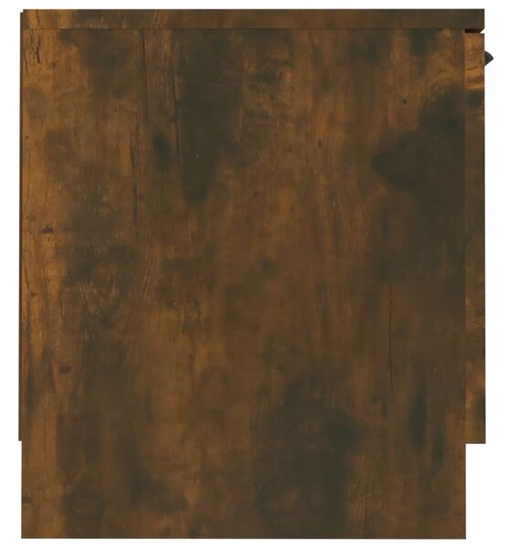 Füstös tölgy színű szerelt fa TV-szekrény 140 x 35 x 40 cm