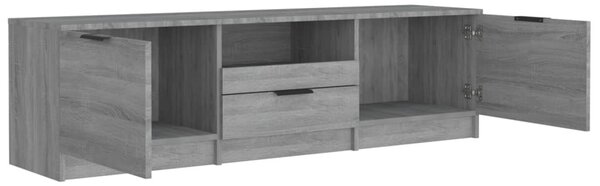 Szürke sonoma színű szerelt fa TV-szekrény 140 x 35 x 40 cm