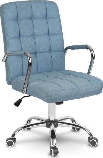 Irodai szék, Sofotel Benton, kék, műbőr kárpitozás, dönthető Tilt mechanika, magasságállítás, ergonomikus háttámla, karfával