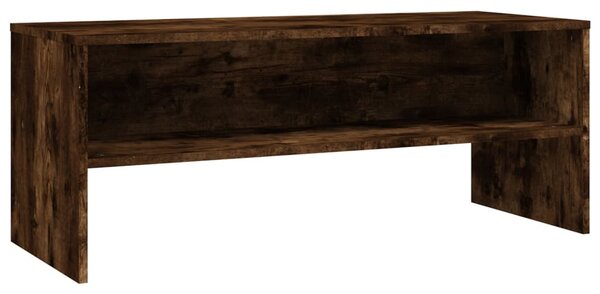 Füstös tölgy színű szerelt fa TV-szekrény 100 x 40 x 40 cm