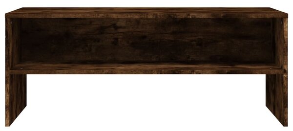 Füstös tölgy színű szerelt fa TV-szekrény 100 x 40 x 40 cm