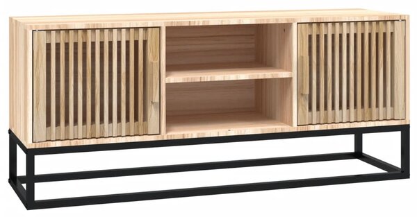 Szerelt fa és vas TV-szekrény 105x30x45 cm