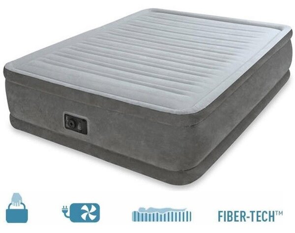 INTEX Comfort Plush felfújható vendégágy, 152 x 203 x 46cm (64414)