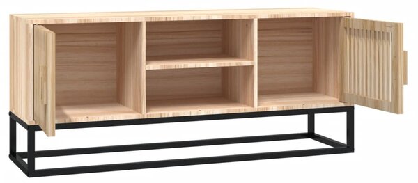 Szerelt fa és vas TV-szekrény 105x30x45 cm