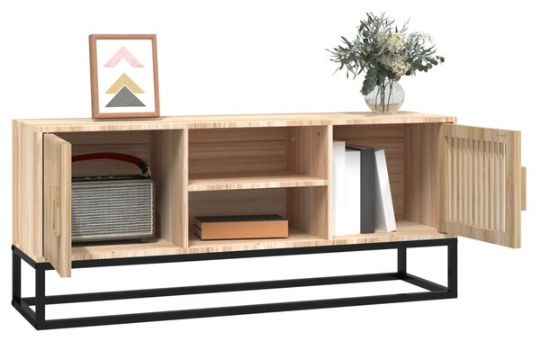 Szerelt fa és vas TV-szekrény 105x30x45 cm
