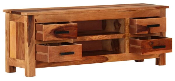 Tömör fa TV-szekrény 110 x 30 x 40 cm