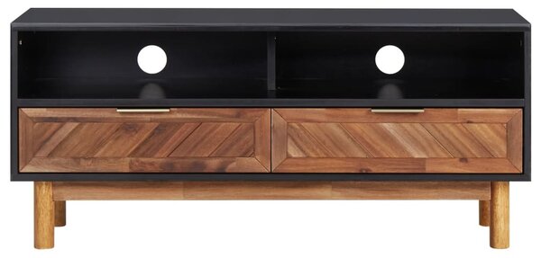 Tömör akácfa és MDF TV-szekrény 100 x 35 x 45 cm