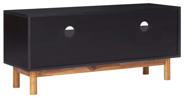 Tömör akácfa és MDF TV-szekrény 100 x 35 x 45 cm