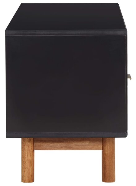 Tömör akácfa és MDF TV-szekrény 100 x 35 x 45 cm