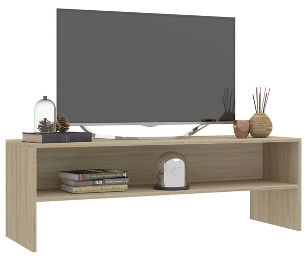 Sonoma tölgy színű szerelt fa TV-szekrény 120 x 40 x 40 cm