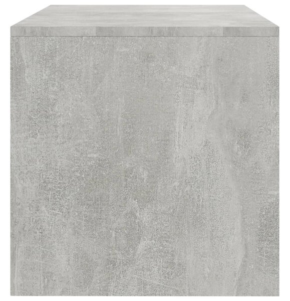 Betonszürke szerelt fa TV-szekrény 100 x 40 x 40 cm