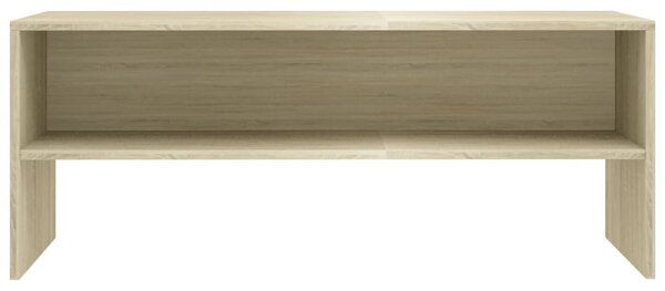 Sonoma tölgy színű szerelt fa TV-szekrény 100 x 40 x 40 cm
