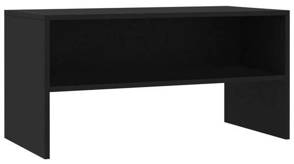 Fekete szerelt fa TV-szekrény 80 x 40 x 40 cm