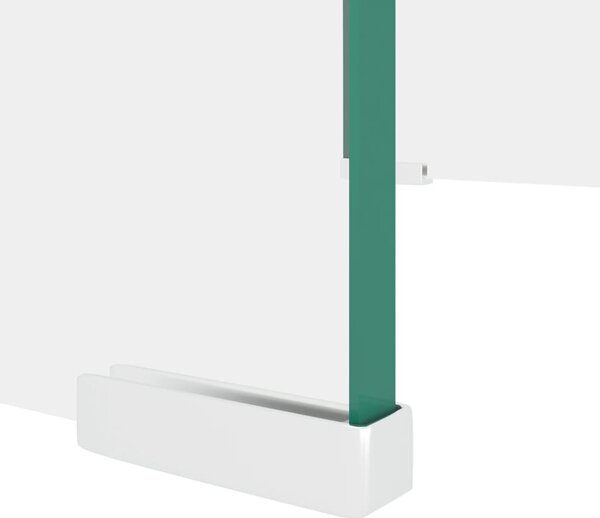 Átlátszó üveg TV/monitor állvány 40x25x11 cm