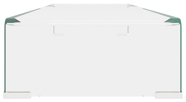 TV/monitor állvány átlátszó üveg 90x30x13 cm