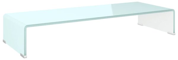 Zöld üveg TV állvány/monitor magasító 80 x 30 x 13 cm