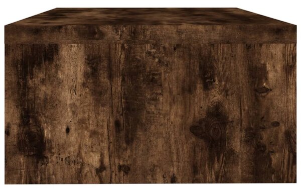 Füstös tölgy színű szerelt fa monitorállvány 42 x 24 x 13 cm