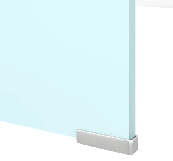 Zöld üveg TV állvány/monitor magasító 120 x 30 x 13 cm