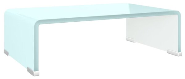 Zöld üveg TV állvány/monitor magasító 40 x 25 x 11 cm