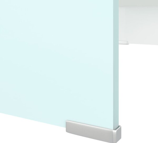 Zöld üveg TV állvány/monitor magasító 70 x 30 x 13 cm
