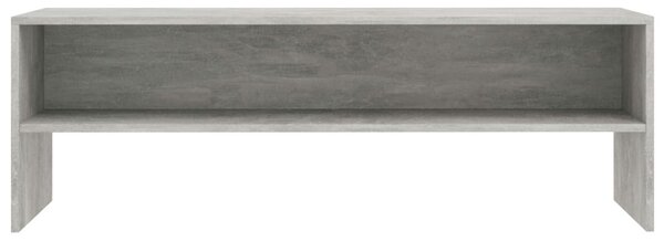 Betonszürke szerelt fa TV-szekrény 120 x 40 x 40 cm