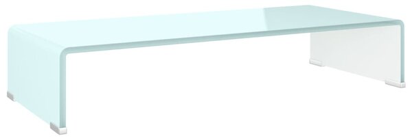Zöld üveg TV állvány/monitor magasító 70 x 30 x 13 cm
