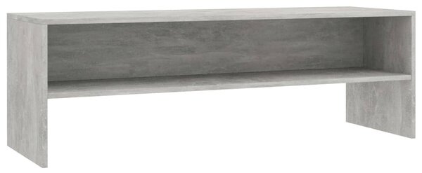 Betonszürke szerelt fa TV-szekrény 120 x 40 x 40 cm